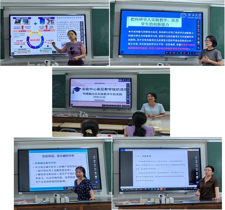 我院本科实验教学中心开展科教融合示范课研讨会