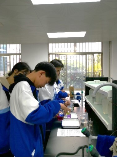 陆川智宇中学高一学生到我院实验教学中心开展研学活动