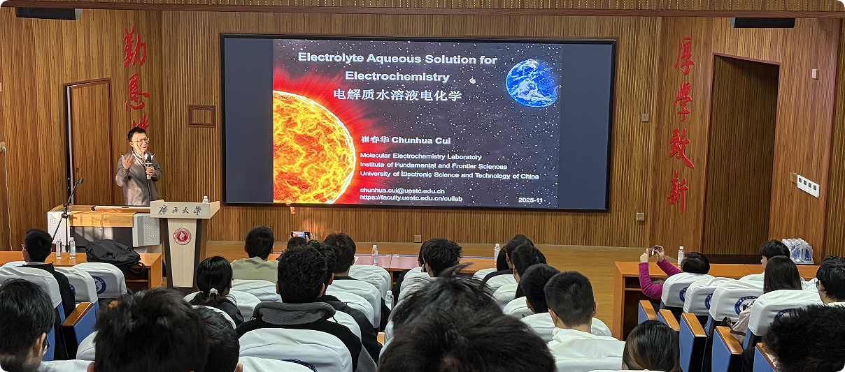 我院举办电解质水溶液电化学与电固转化专题学术报告